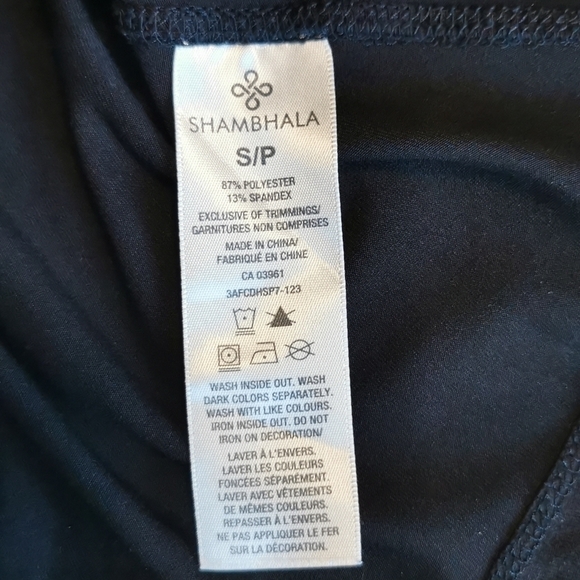 Shambhala Geometric Black Racerback Tank Small - Picture 5 of 6